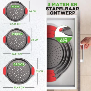 Ronde Pizza Bakpan Set