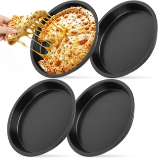 Ronde pizzabakplaten 20 cm - 4 stuks