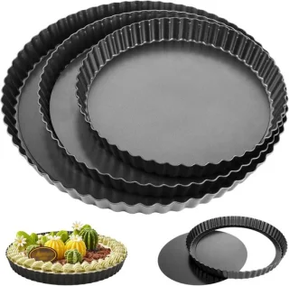 Ronde pizzabakplaten set van 3 stuks