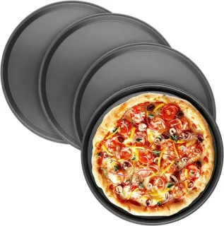 Ronde pizzaplaat set van 4 stuks, 29 cm