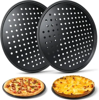 Ronde pizzaplaten van 32 cm, set van 2
