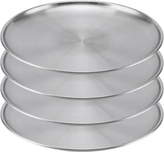 Ronde pizzaschalen set van 4, 26 cm