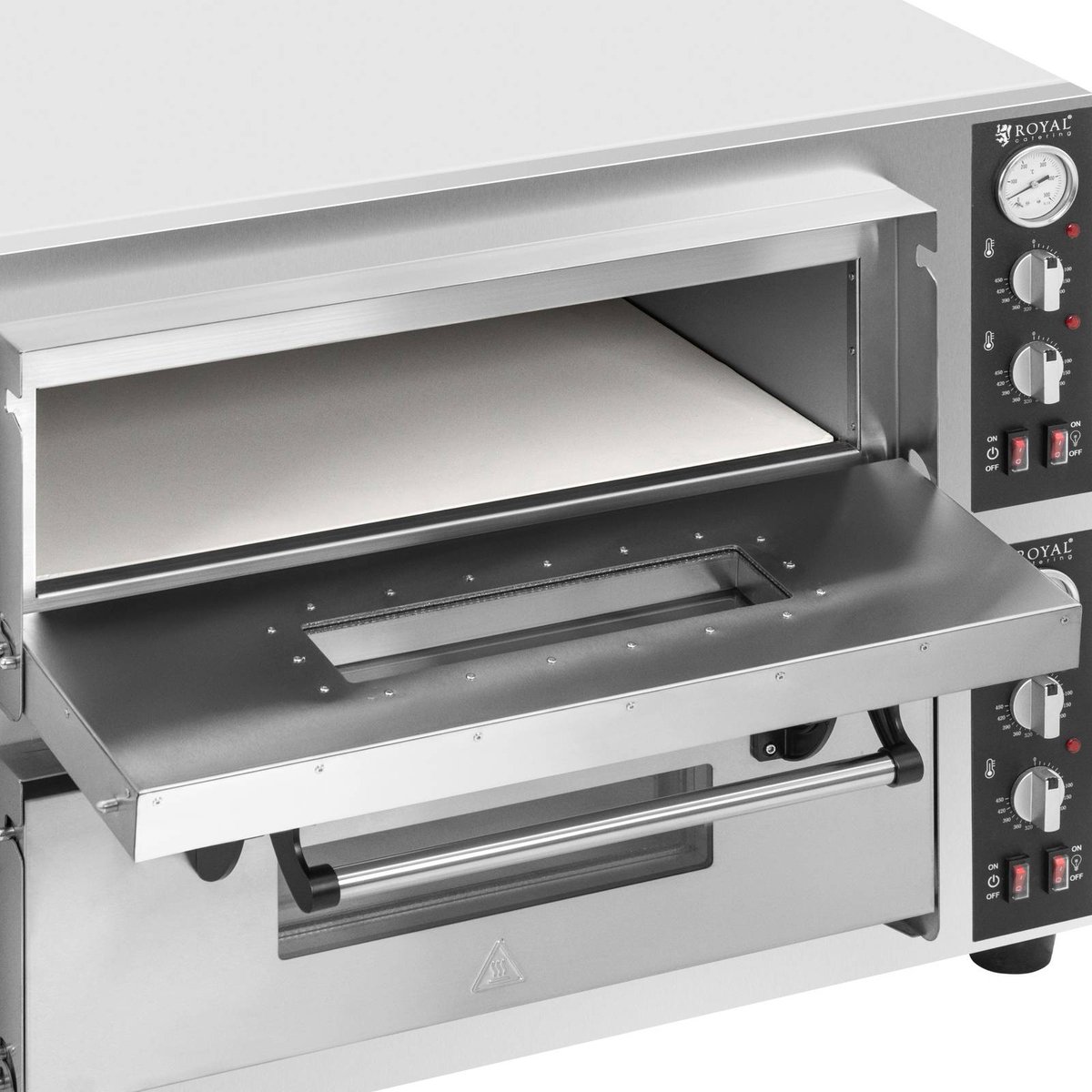 Royal Catering Elektrische Pizzaoven 4+4 x 30 cm 2 kamers