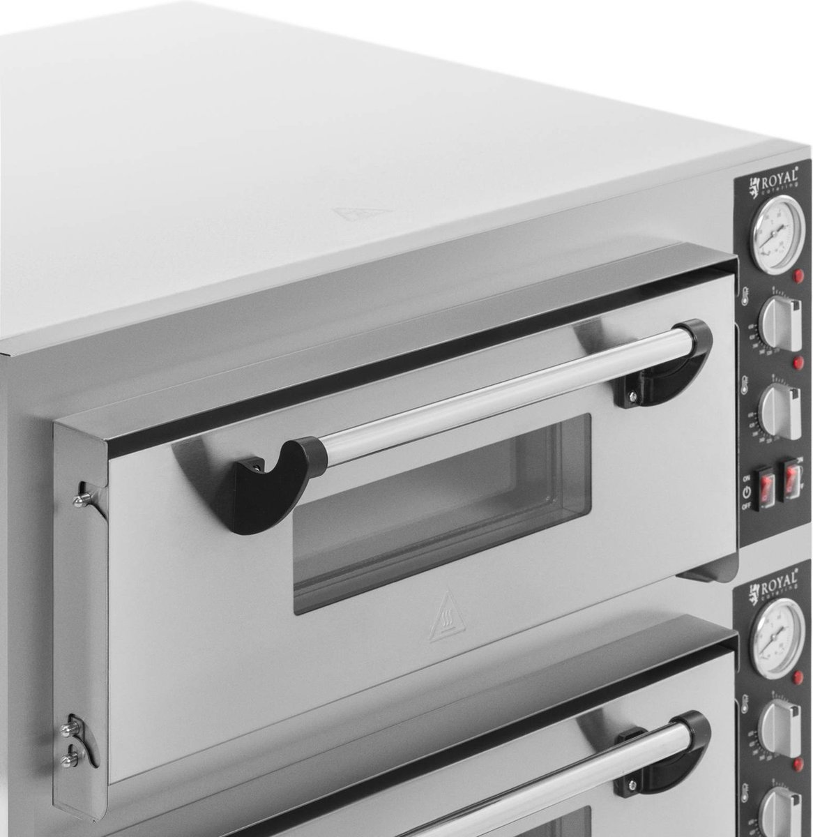 Royal Catering Elektrische Pizzaoven 4+4 x 30 cm 2 kamers