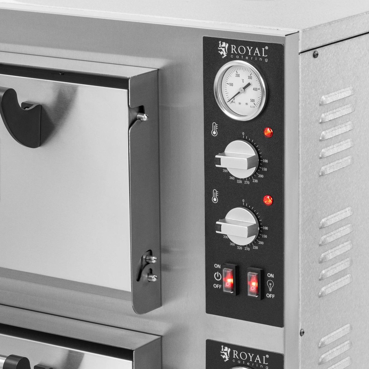 Royal Catering Elektrische Pizzaoven 4+4 x 30 cm 2 kamers