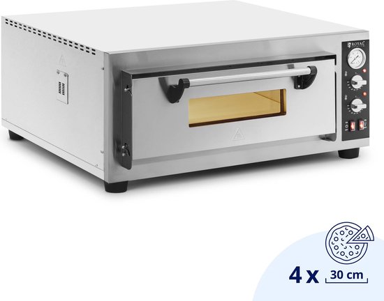 Royal Catering Elektrische Pizzaoven 4x30 cm 1-Kamer 4200W