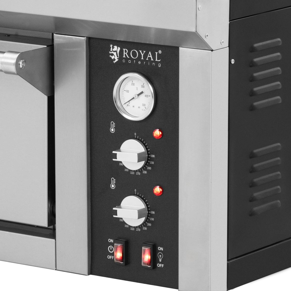 Royal Catering Elektrische Pizzaoven 8 x 33 cm 1-kamer 8400W 400V