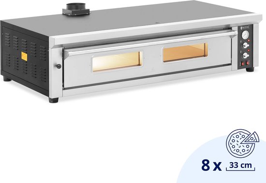 Royal Catering Elektrische Pizzaoven 8 x 33 cm 1-kamer 8400W 400V