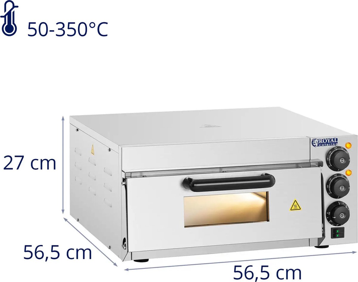 Royal Catering Pizzaoven 1 kamer 2000W