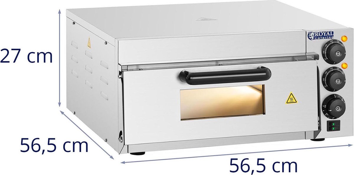 Royal Catering Pizzaoven 1 kamer 2000W