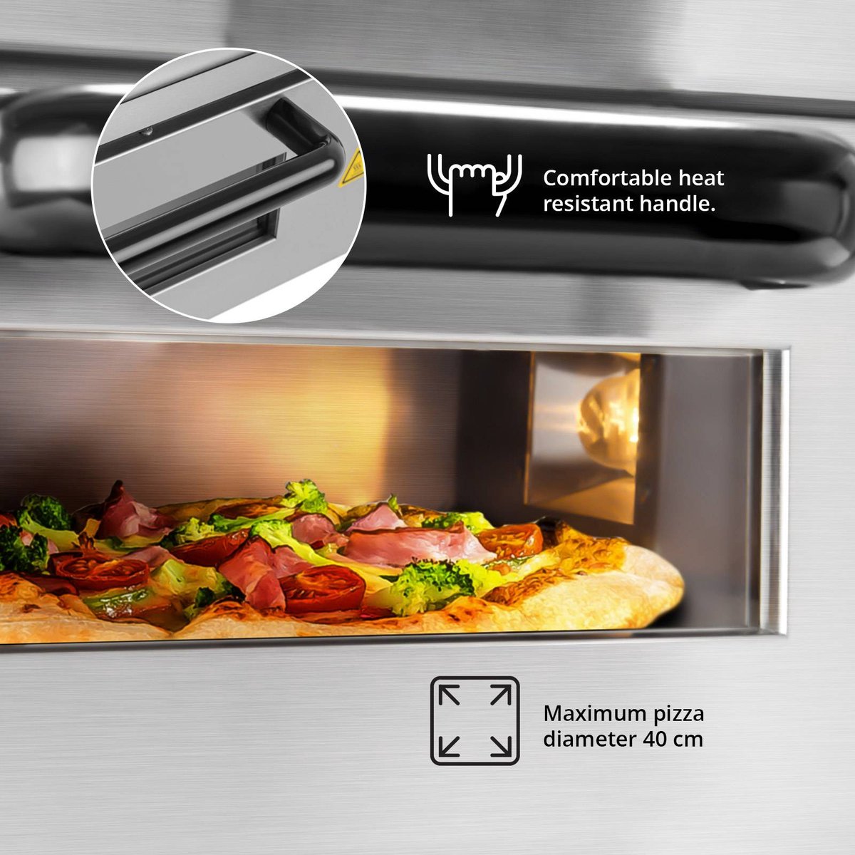 Royal Catering Pizzaoven 1 kamer 2000W