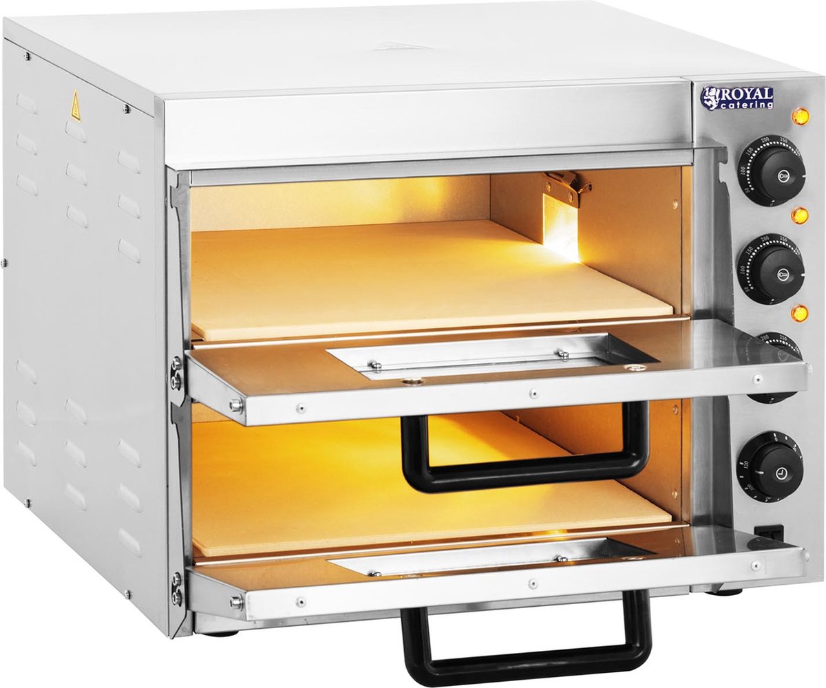 Royal Catering Pizzaoven roestvrij staal