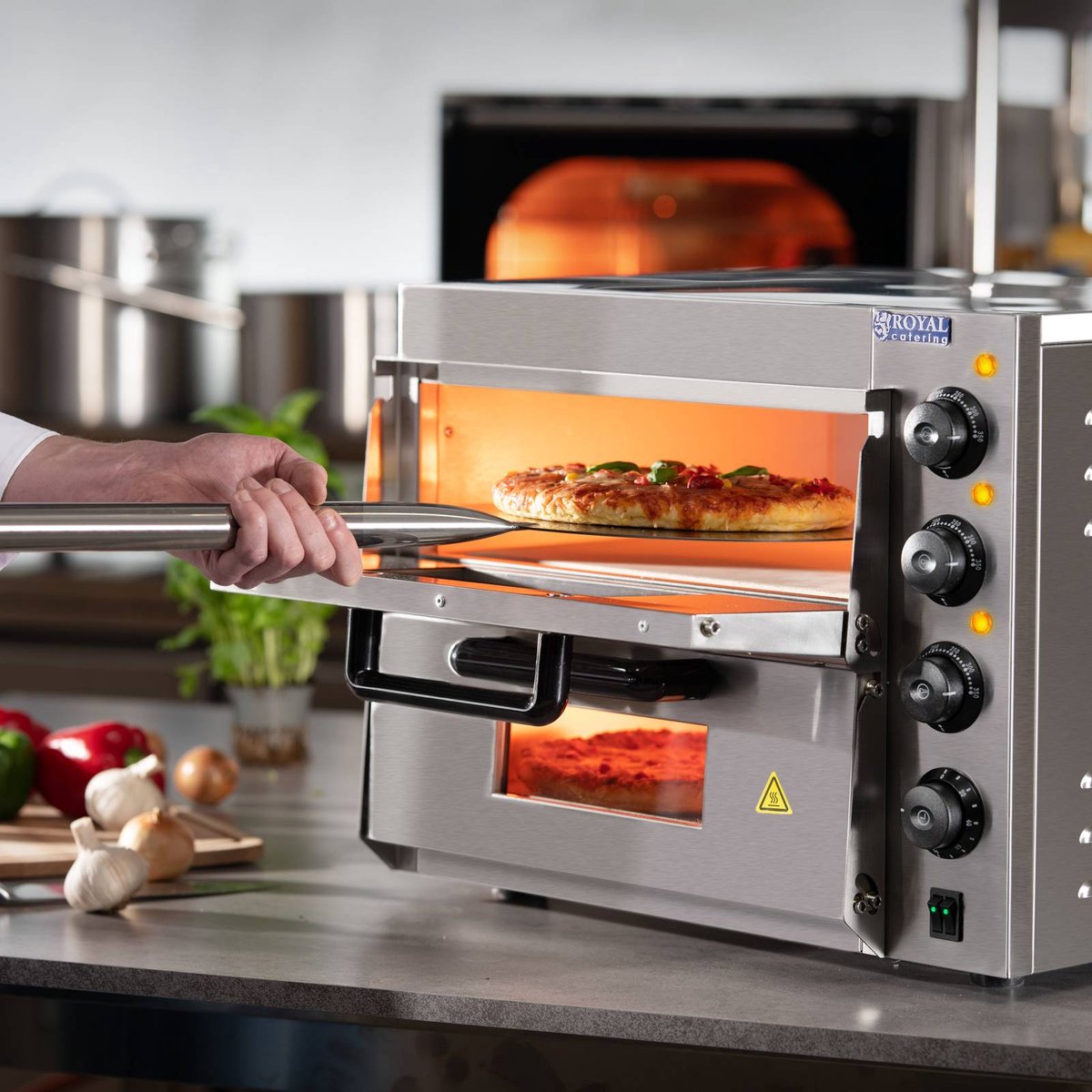 Royal Catering Pizzaoven roestvrij staal