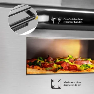 Royal Catering Pizzaoven roestvrij staal