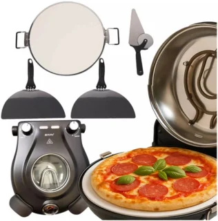 Ruhhy elektrische pizzaoven met keramische steen