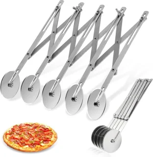 RVS 5‑Wiel Pizzasnijder Verstelbaar