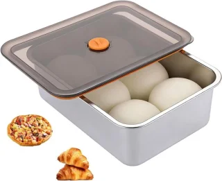 RVS fermentatiebox 4,2 L - deegcontainer