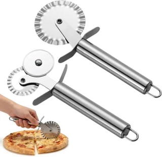 RVS Pizza- en Deegsnijder Set