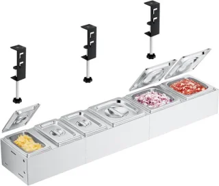 RVS Pizza Ingrediëntenhouder - Set van 6