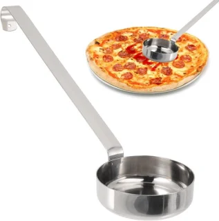RVS pizza sauslepel en spreader, 26 cm