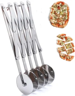 RVS Pizzasnijder 5-wiel