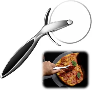 RVS pizzasnijder met antislip handvat