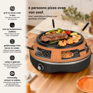 Saaf Pizzaoven Gourmetstel