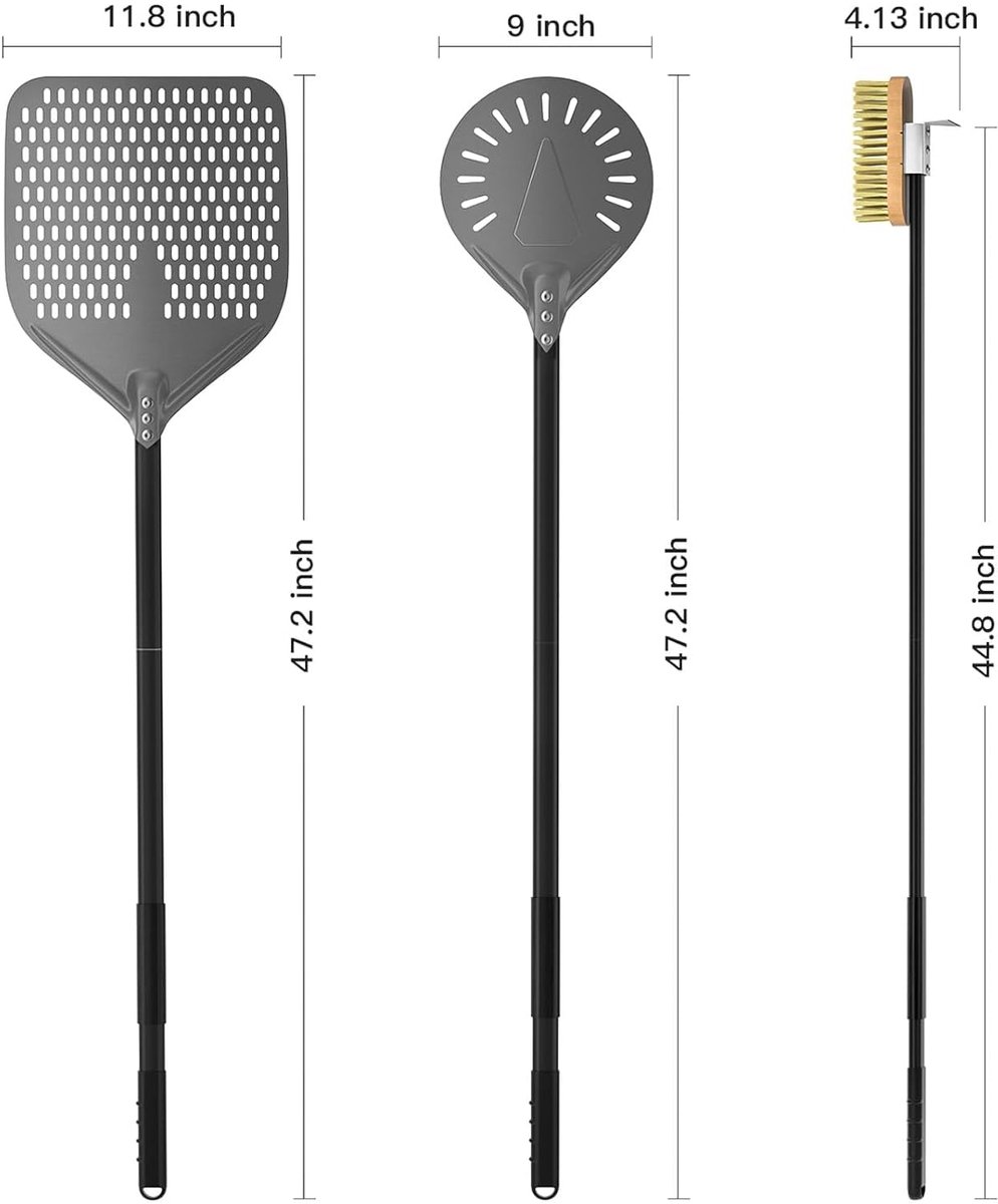 Wat vinden we goed aan de Set 3 Pizzaschillen Aluminium