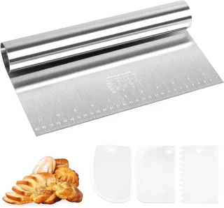 Set deegkaarten en deegschraper (4-delig)