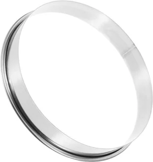 Set gebakringen 18 cm roestvrij staal zilver