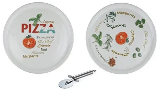 Set Pizzaborden XXL 30 cm Porselein