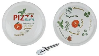 Set Pizzaborden XXL 30 cm Porselein