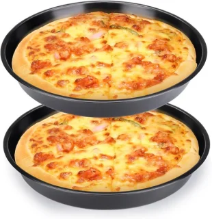 Set van 2 diepe pizza pannen voor de oven