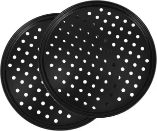 Set van 2 pizza pannen van 10 inch van koolstofstaal