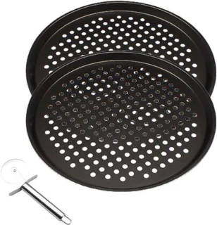 Set van 2 pizzabakplaten 32 cm
