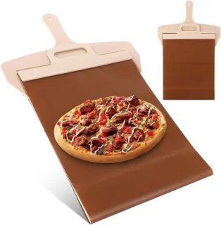 Set van 2 pizzaschoppen 58x30 cm met bakdoek