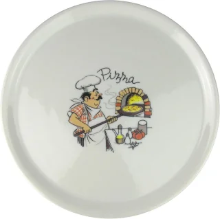 Set van 2 porseleinen pizzaborden Ø 31 cm