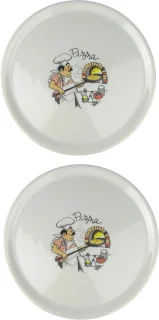 Set van 2 porseleinen pizzaborden Ø 31 cm