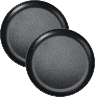 Set van 2 RVS pizzaplaten Ø 26 cm