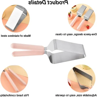 Wat vinden we goed aan de Set van 2 taartclips - driehoekige taartsnijder