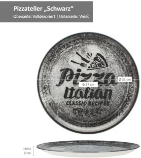 Set van 2 XL pizzaborden - Porselein