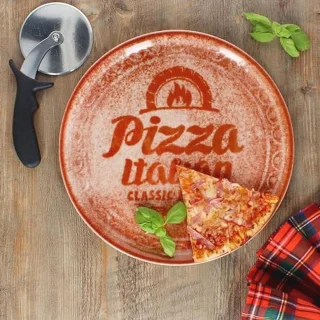 Set van 2 XL pizzaborden - Porselein