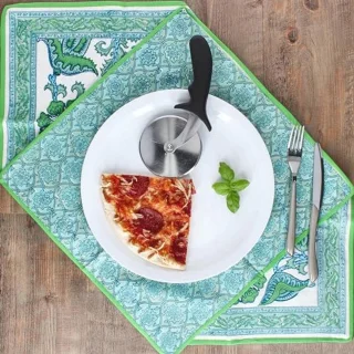 Set van 2 XL pizzaborden porselein Ø 30,5 cm