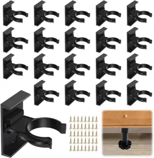 Set van 20 Sokkelclips voor meubelpoten 32–42 mm