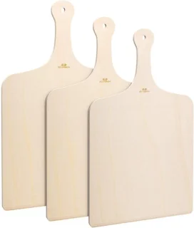 Set van 3 houten pizzascheppen