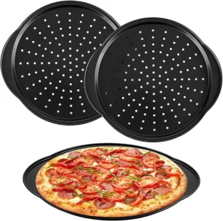 Set van 3 Perforated Pizza Pannen 30 cm