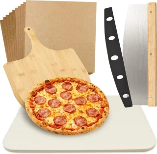 Set van 4 cordierite pizzastenen