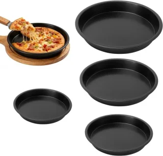Set van 4 Pizzaborden - Ronde bakvormen