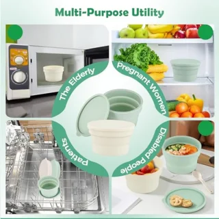 Set van 4 Pizzadeeg Fermentatiecontainers 600 ml