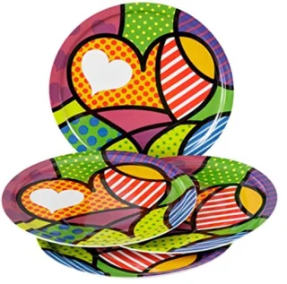 Set van 4 porseleinen pizzaborden Ø 31 cm
